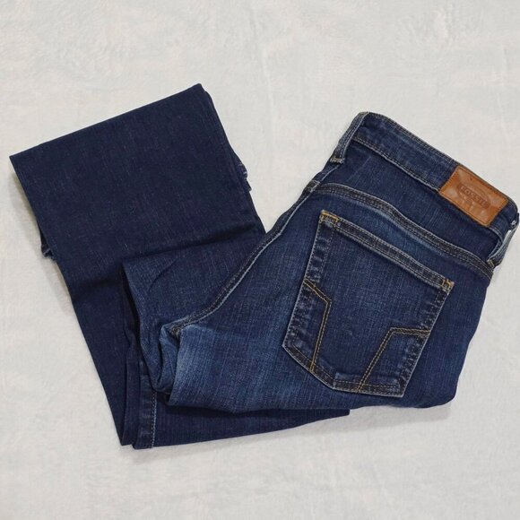 Fossil ✦ Bootcut Jeans ✦ Medium Wash Stretch Denim Classic 5‑Pocket Sz 27 - Picture 5 of 12